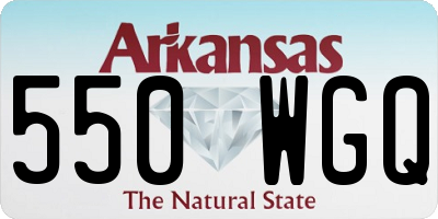 AR license plate 550WGQ