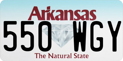 AR license plate 550WGY