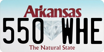 AR license plate 550WHE