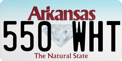 AR license plate 550WHT