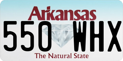 AR license plate 550WHX