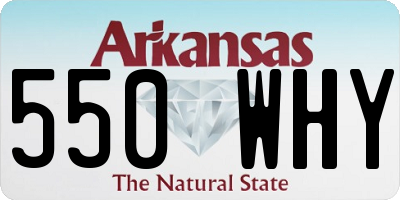 AR license plate 550WHY