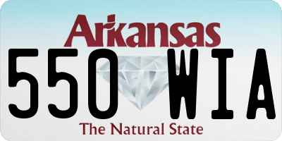 AR license plate 550WIA