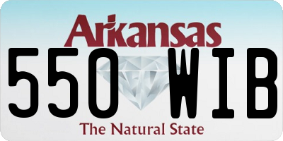 AR license plate 550WIB