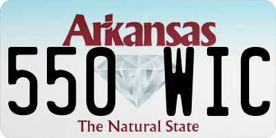 AR license plate 550WIC