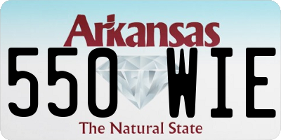 AR license plate 550WIE