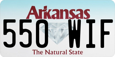 AR license plate 550WIF