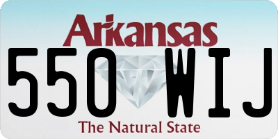 AR license plate 550WIJ
