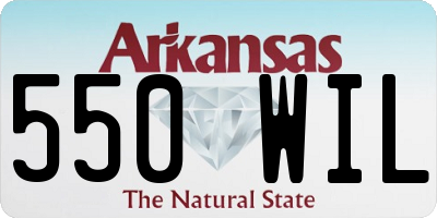 AR license plate 550WIL