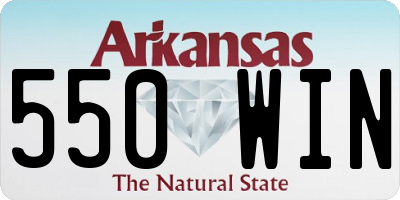 AR license plate 550WIN