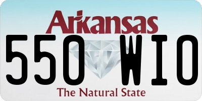 AR license plate 550WIO