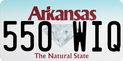 AR license plate 550WIQ