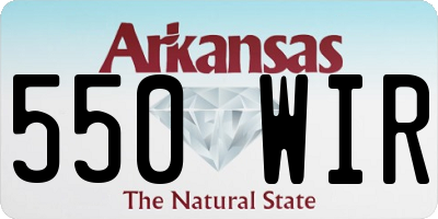 AR license plate 550WIR