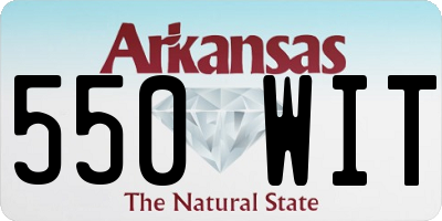 AR license plate 550WIT