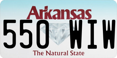 AR license plate 550WIW