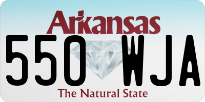 AR license plate 550WJA