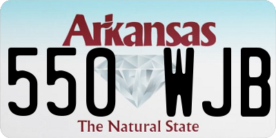 AR license plate 550WJB