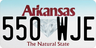 AR license plate 550WJE