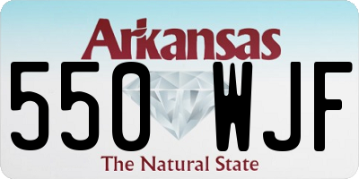 AR license plate 550WJF