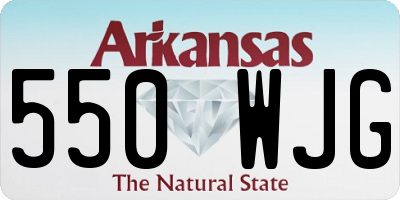 AR license plate 550WJG