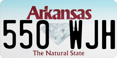 AR license plate 550WJH