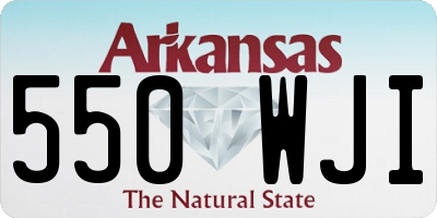 AR license plate 550WJI