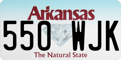 AR license plate 550WJK