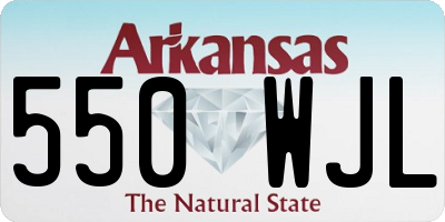 AR license plate 550WJL