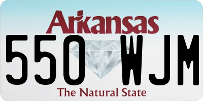 AR license plate 550WJM