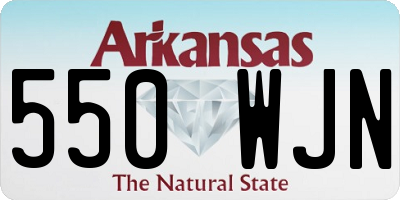 AR license plate 550WJN