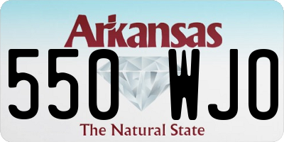 AR license plate 550WJO