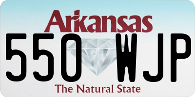 AR license plate 550WJP