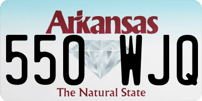 AR license plate 550WJQ