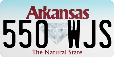 AR license plate 550WJS