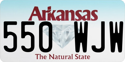 AR license plate 550WJW