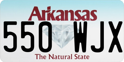 AR license plate 550WJX