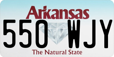 AR license plate 550WJY