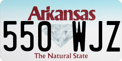 AR license plate 550WJZ