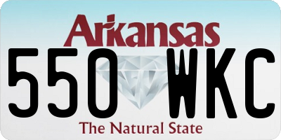 AR license plate 550WKC