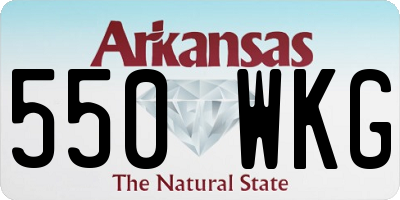AR license plate 550WKG