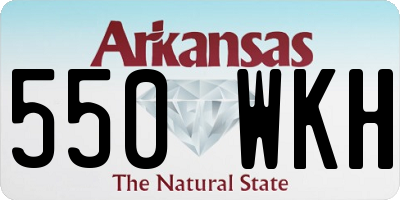 AR license plate 550WKH