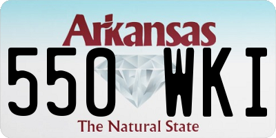 AR license plate 550WKI