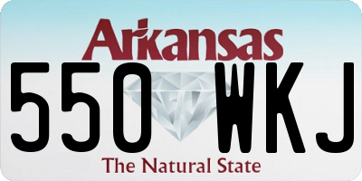 AR license plate 550WKJ