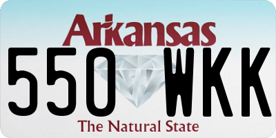 AR license plate 550WKK