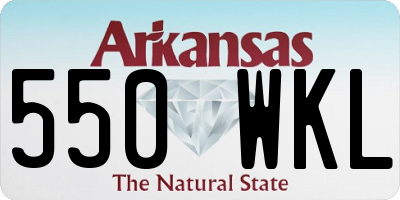 AR license plate 550WKL