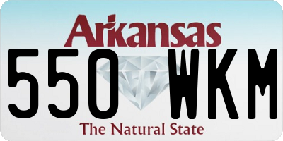 AR license plate 550WKM