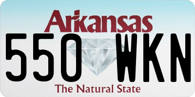 AR license plate 550WKN