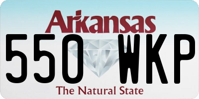 AR license plate 550WKP