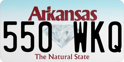 AR license plate 550WKQ