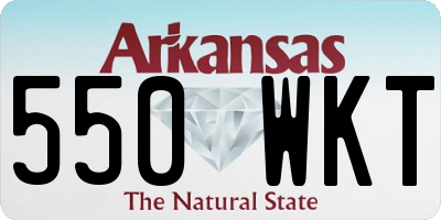 AR license plate 550WKT